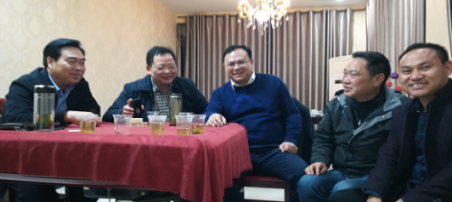 宜都市侨联看望回乡参加招商大会华人专家吴华林