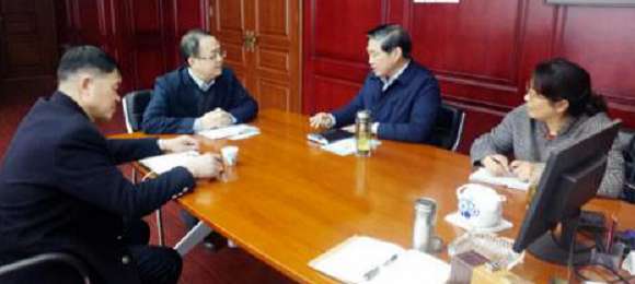 孝感市侨联主席高乔明拜访省新侨会