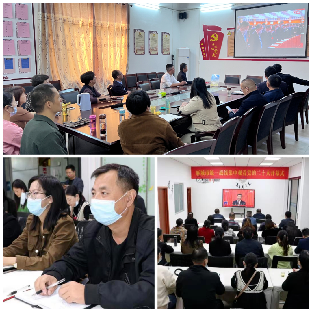 黄冈市侨联组织收听收看二十大开幕会 掀起学习热潮