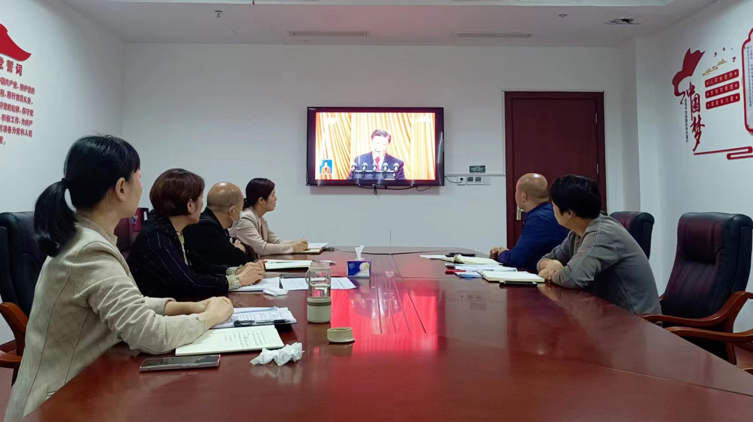 荆门市各级侨联组织收听收看党的二十大开幕盛况