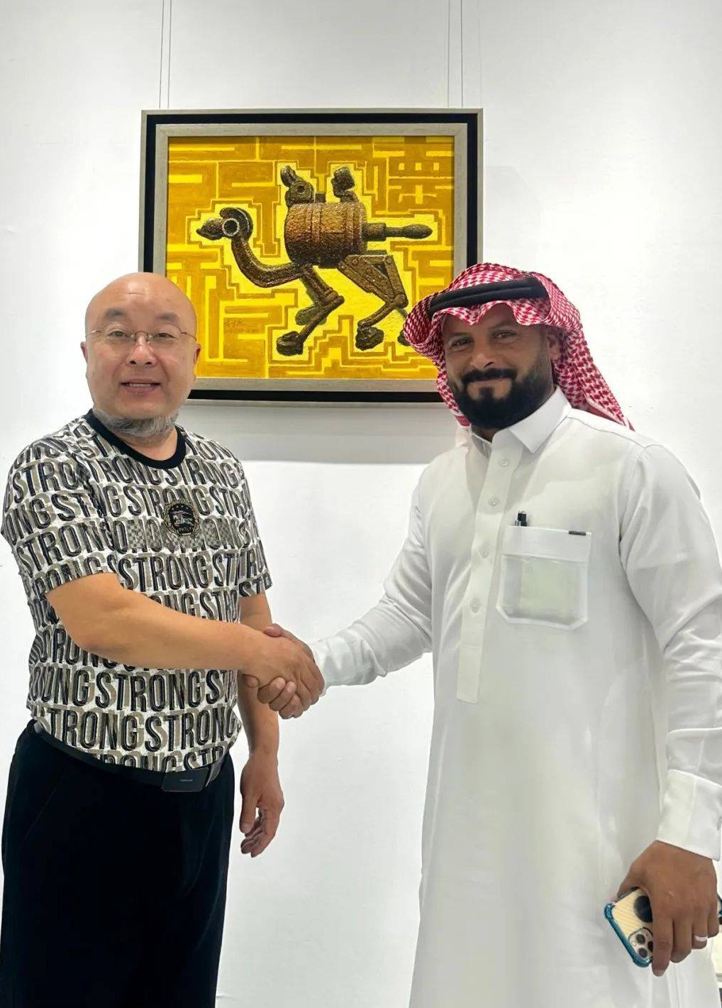 湖北荆州人、著名国际艺术家陈泽鲲阿拉伯王国“星月艺术奖”