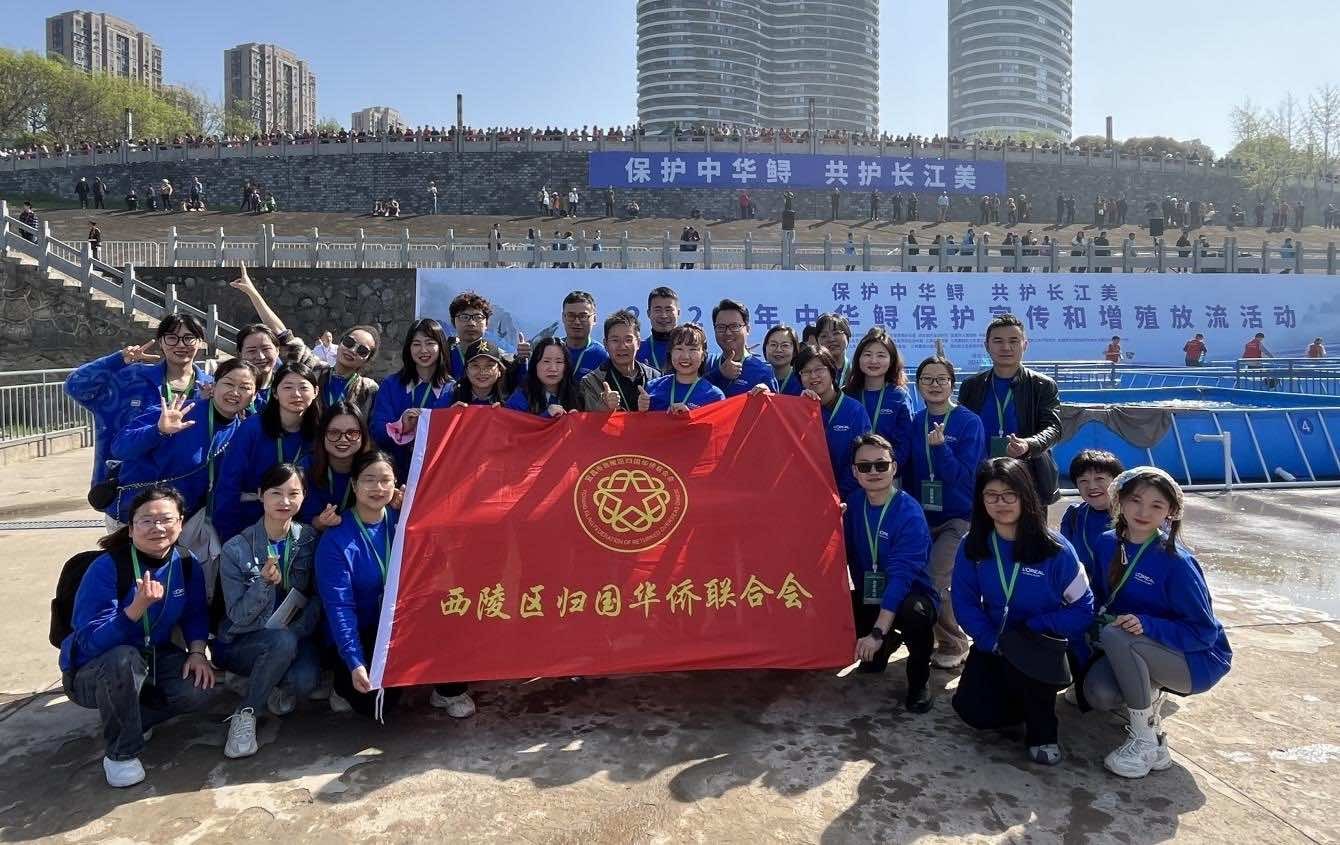 西陵区侨界志愿者参加2024年中华鲟增殖放流活动