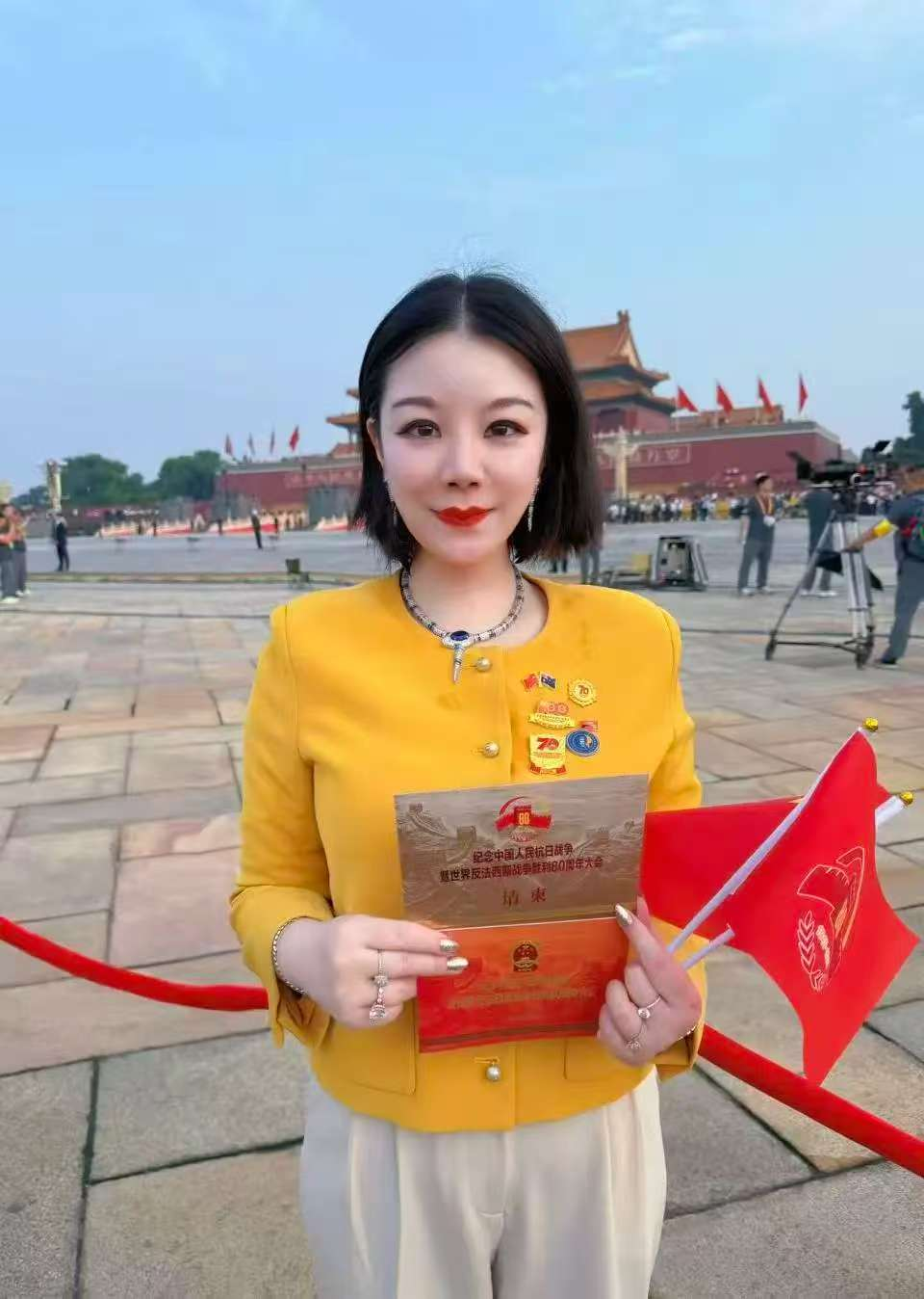 受邀观礼的孝感侨界代表尹其琦： 以侨筑桥聚力发展